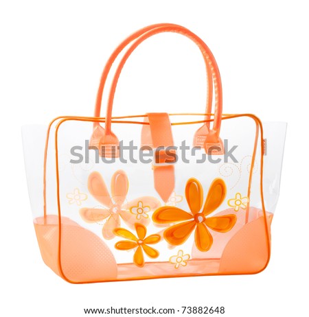 Cute Makeup Bags on Nice And Cute Flower Pattern Design Of The Transparent Cosmetic Bag