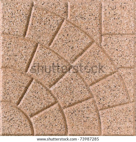 Nice and unique design of the floor tile  isolated