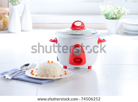 Electric steaming rice cooking pot the necessary kitchenware