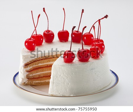 Strawberry Design Cake