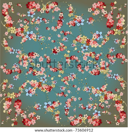 floral wallpaper vector. floral wallpaper vector. stock