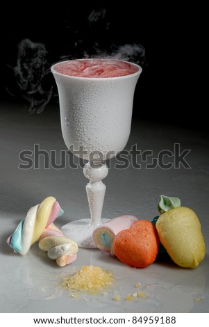 Bellini Cocktail isolated