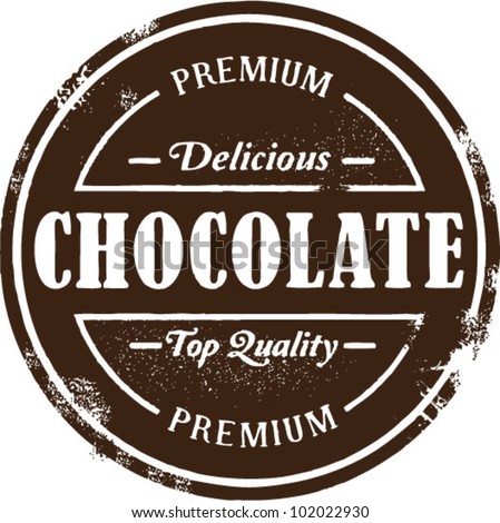 Vintage Style Chocolate Stamp Vintage Style Chocolate Stamp