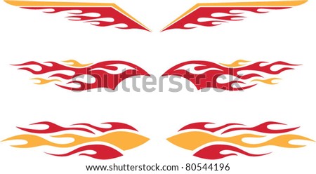 Racing Flames Stock Vector 80544196 : Shutterstock