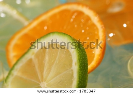 Fruit in water