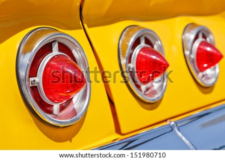 classic car rear lights
