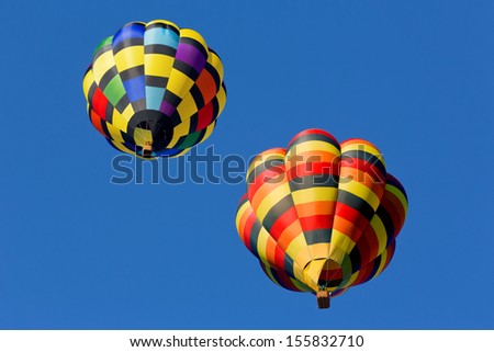 colorful hot air balloons