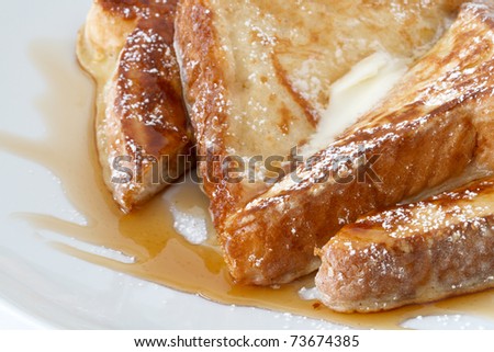 french toast with corn syrup