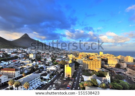 City Of Cape Town, South Africa. Cape Town Is The Second Largest City In South Africa And Is The Capital Of The Western Cape Province.