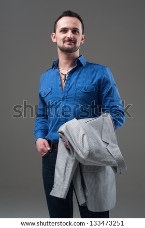 guy in everyday jacket and jeans