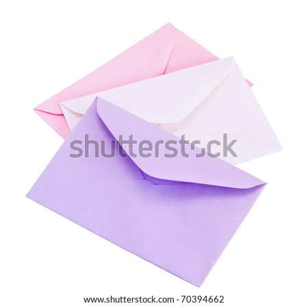 colored envelopes