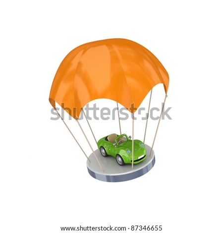 orange parachute