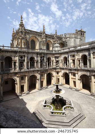 Courtyard in the Residence of the Grand Master of the Order of the Knights Templar Portuguese 1169