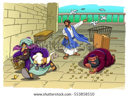 Jesus expels the the sellers from the temple