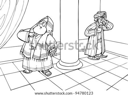 Jesus Coloring Pages on The Parable Of Jesus Christ About The Pharisee And The Publican