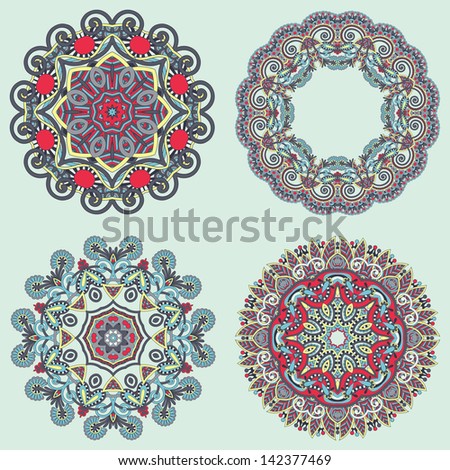 Circle ornament, ornamental round lace collection