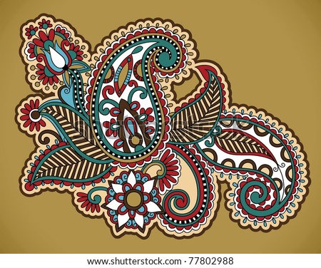 stock vector henna floral tattoo design ornamental decorations