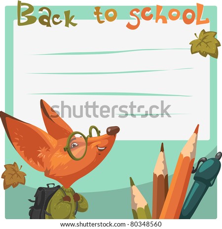 Back to school. schedule