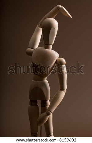 wooden mannequin figure