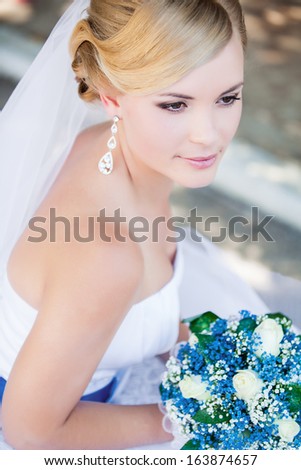 Beautiful Bride Outdoors - Soft Focus