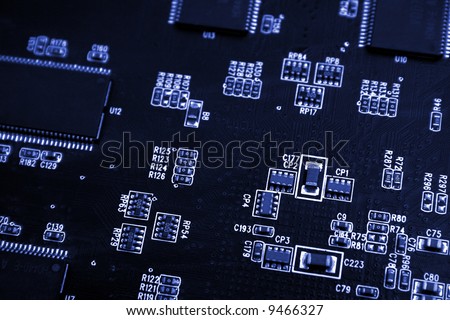Techno background, PC hardware