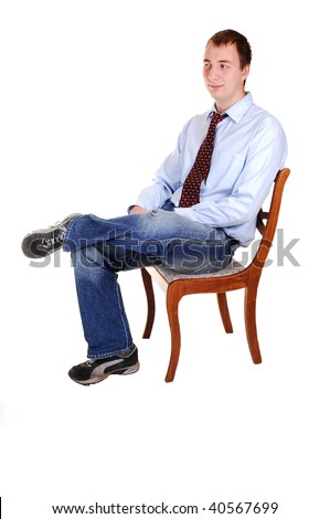 Shirt And Tie With Jeans. shirt with tie sitting on