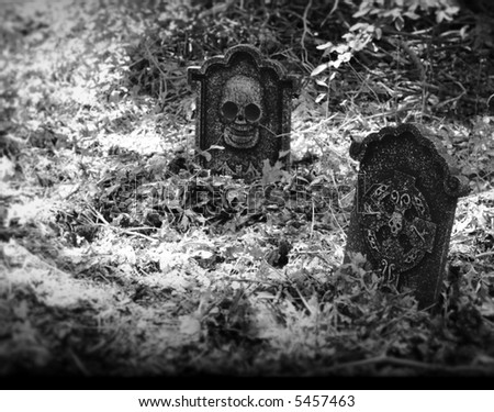 creepy halloween cemetery