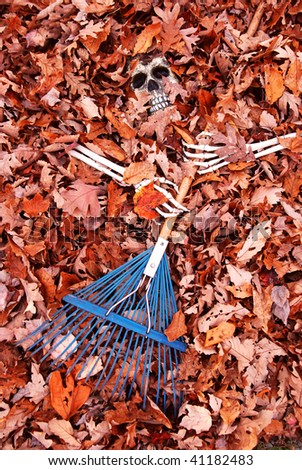 death by leaf pile