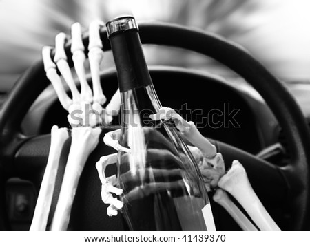 skeleton drinking and driving