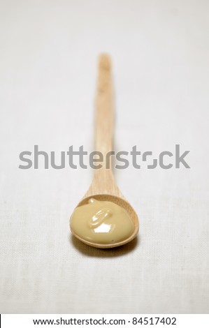 Spoonful of almond paste