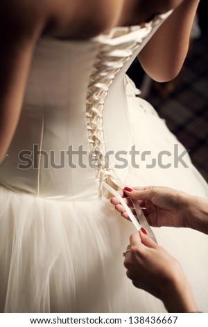 Wedding Dress Close-Up