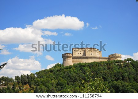 Italy. Romagna Apennines, San-Leo castle.