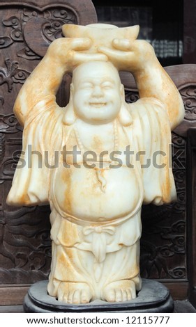 China,Ningbo fan house market buddha
