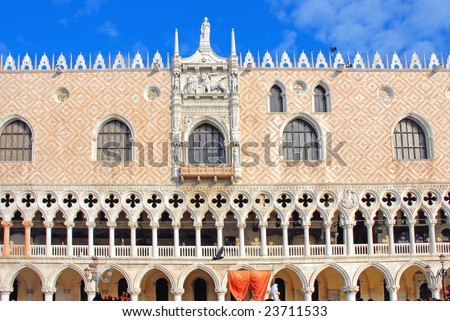 Italy, Venice Doge Palace detail