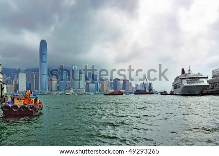 China, Hong Kong harbor