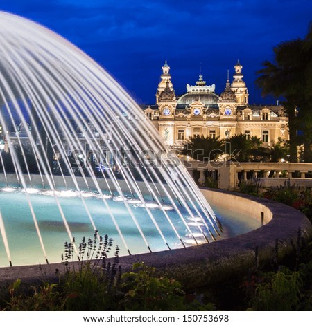 The Monte Carlo Casino in Monte Carlo Monaco Cote de Azul France Europe includes a casino the Grand Theatre de Monte Carlo and the office of Les Ballets de Monte Carlo The Monte Carlo Casino in Monte Carlo Monaco Cote de Azul France Europe includes a casino the Grand Theatre de Monte Carlo and the office of Les Ballets de Monte Carlo