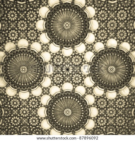 Oriental mosaic detail - Hassan II Mosque - Casablanca - Best of Morocco