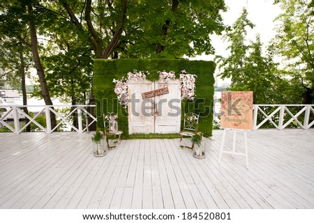 wedding photo-booth decoration