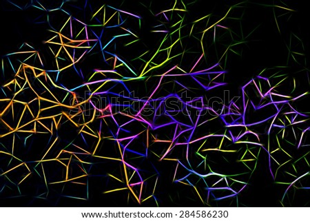 Abstract background made of colored shapes and lines. Colorful Abstract Lines
