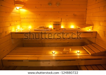 interior of a finnish sauna interior of a finnish sauna