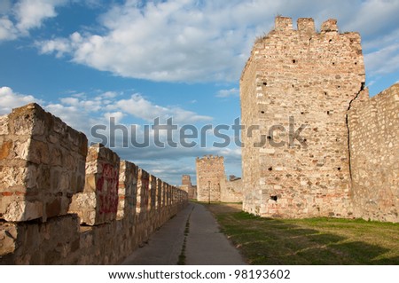 The fortress of stone from the Middle Ages
