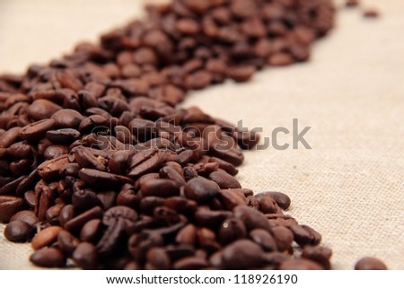 Brazilian aroma coffee beans on Food and Drink  theme