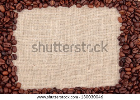 Natural black coffee/Pattern of coffee beans