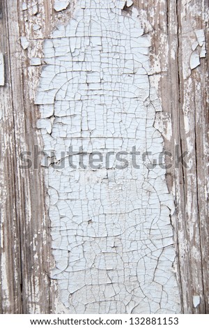 Texture of old paint/Background of old painted wood planks