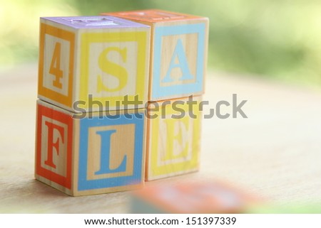 ABC Blocks/Wooden alphabet blocks