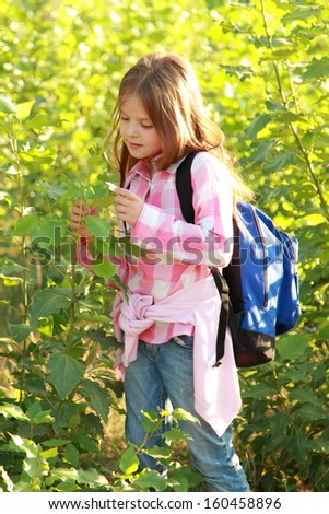 young naturalist studies on the nature of the autumn school lesson in the forest
