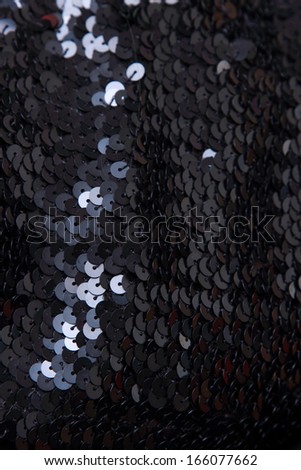 black sequins texture background/Black sequins pattern texture fashion background