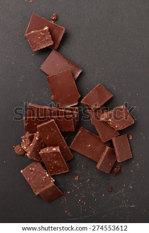 chocolate over wallpaper texture