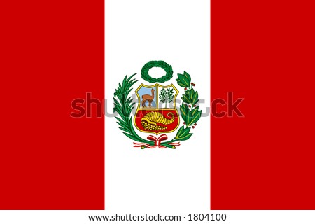 stock photo : Peruvian flag