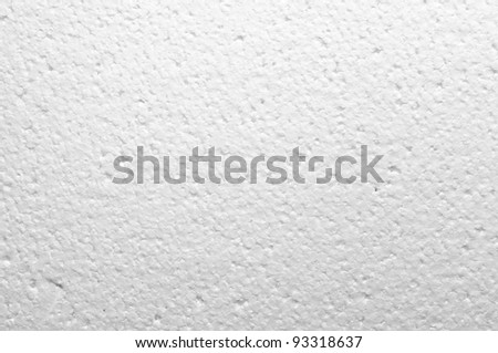 Foamed polystyrene for background usage